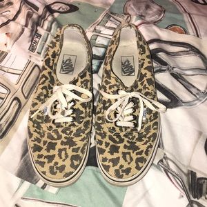 Vans Van Doren Cheetah Print Authentics 10